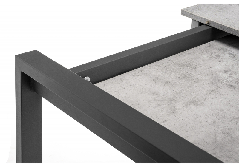 Стол деревянный, Центавр бетон / графит