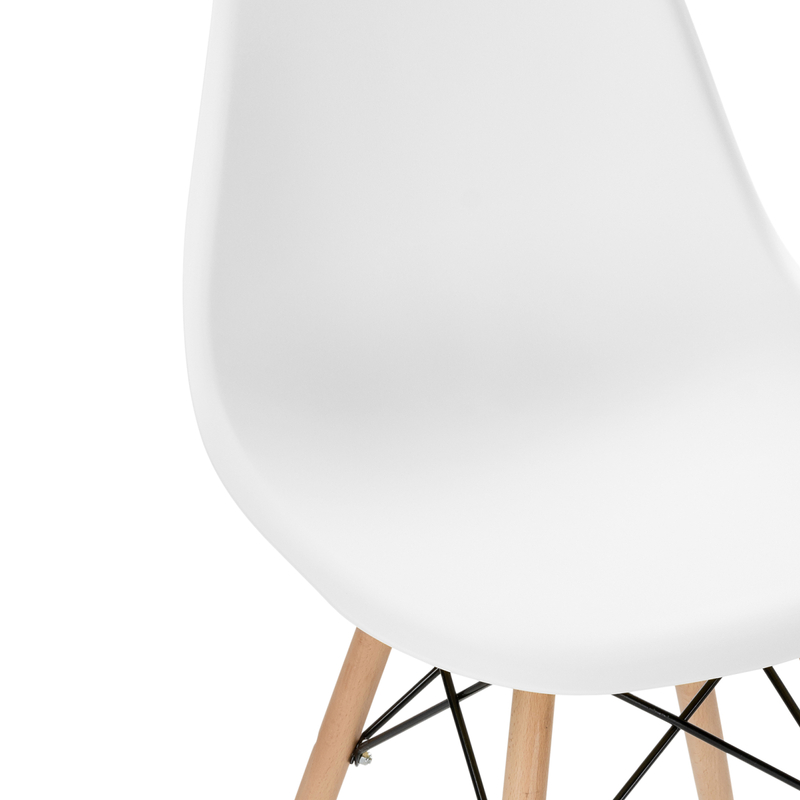 Пластиковый стул, Eames PC-015 белый