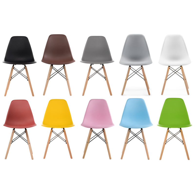 Пластиковый стул, Eames PC-015 белый