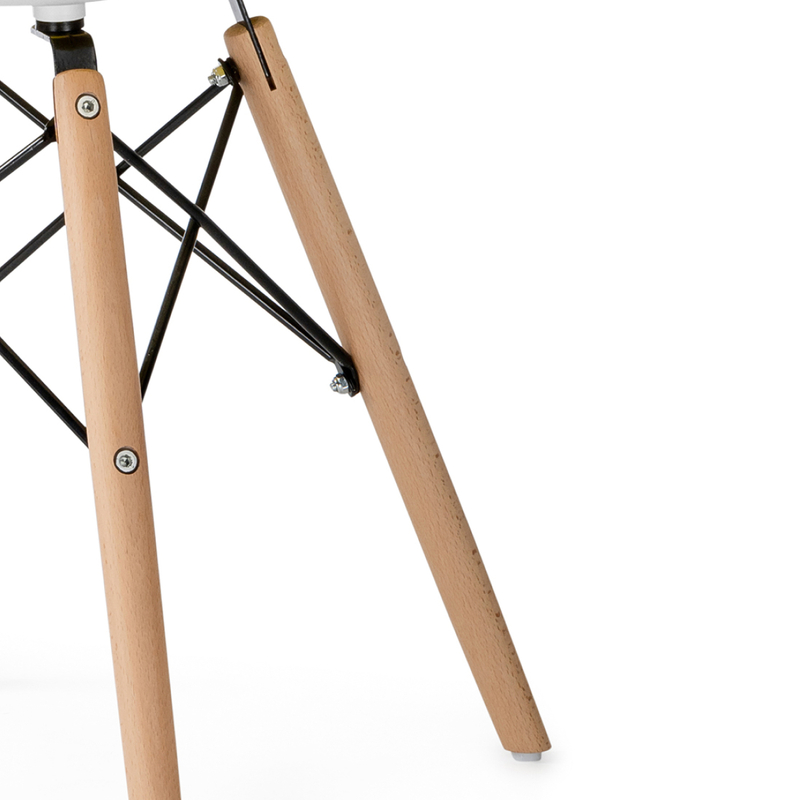 Пластиковый стул, Eames PC-015 белый