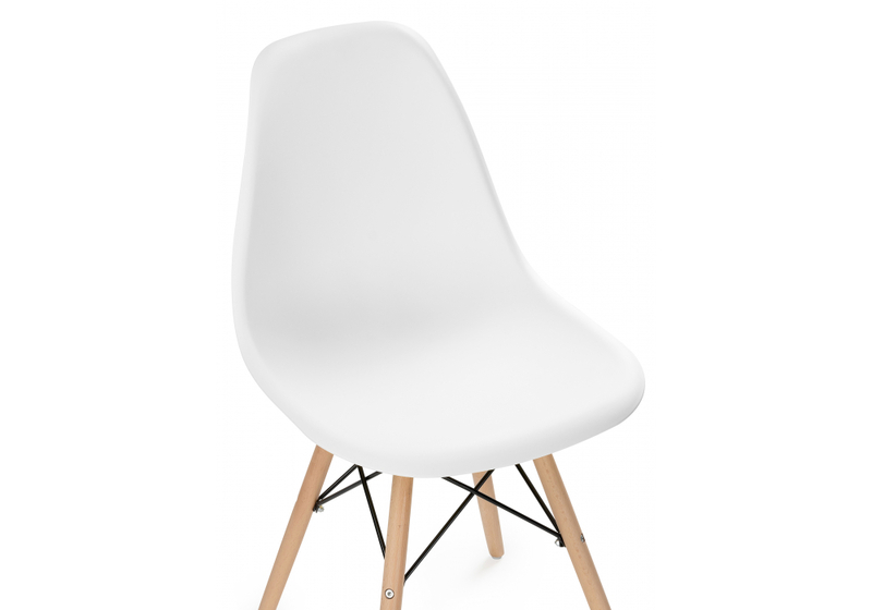 Пластиковый стул, Eames PC-015 белый