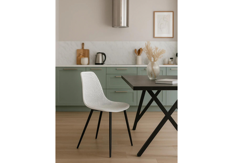 Стул на металлокаркасе, на металлокаркасе Vero белый