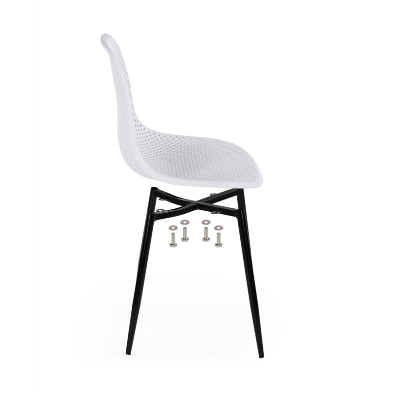 Стул на металлокаркасе, на металлокаркасе Vero белый