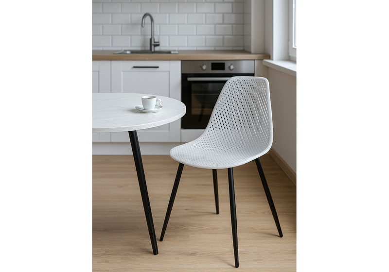 Стул на металлокаркасе, на металлокаркасе Vero белый