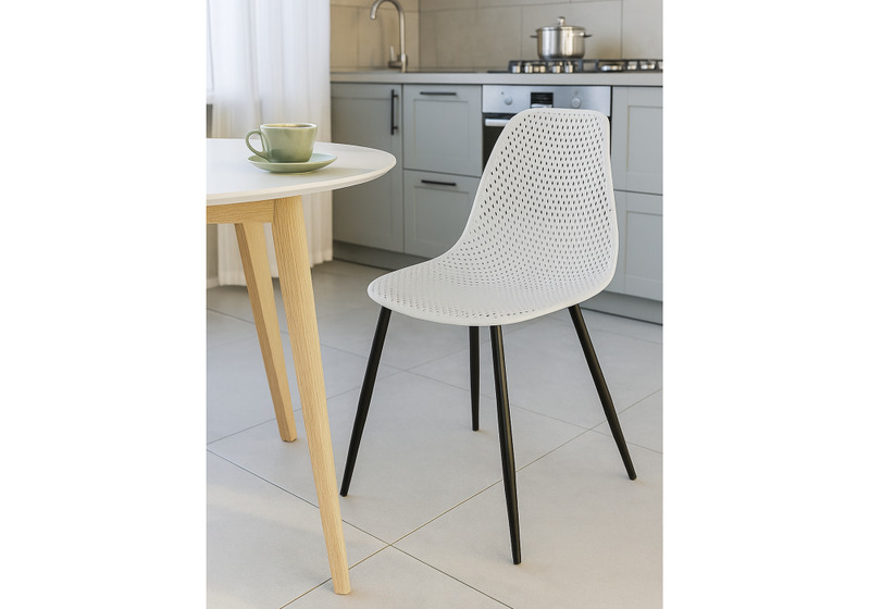 Стул на металлокаркасе, на металлокаркасе Vero белый