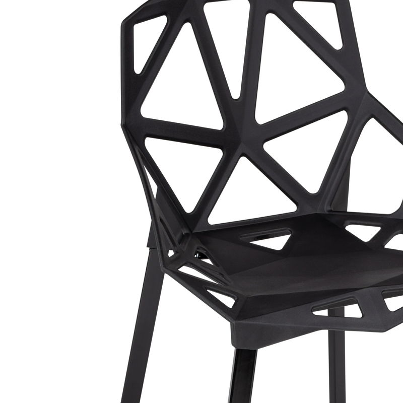 Пластиковый стул, One PC-015 черный
