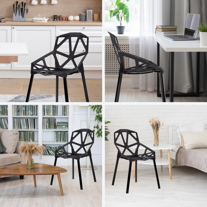 Пластиковый стул, One PC-015 черный