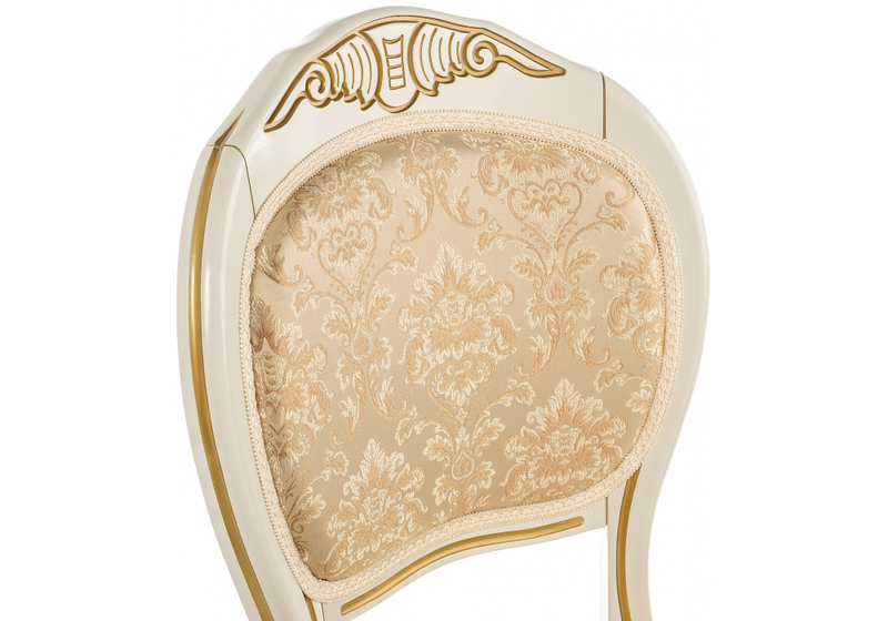 Стул деревянный, Лауро патина золото / бежевый