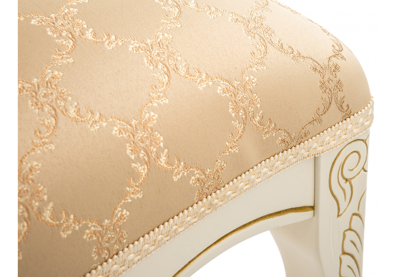 Стул деревянный, Лауро патина золото / бежевый