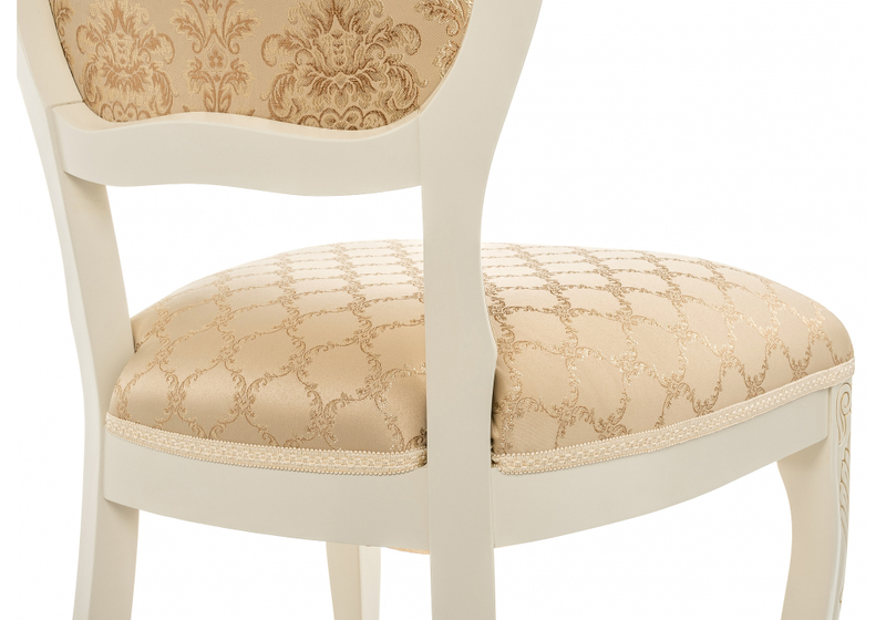 Стул деревянный, Лауро патина золото / бежевый