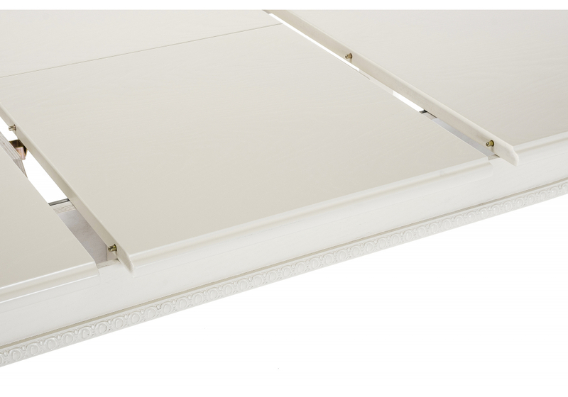 Стол деревянный, Aviano молочный без патины