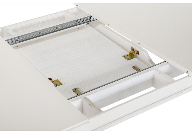 Стол деревянный, Aviano молочный без патины