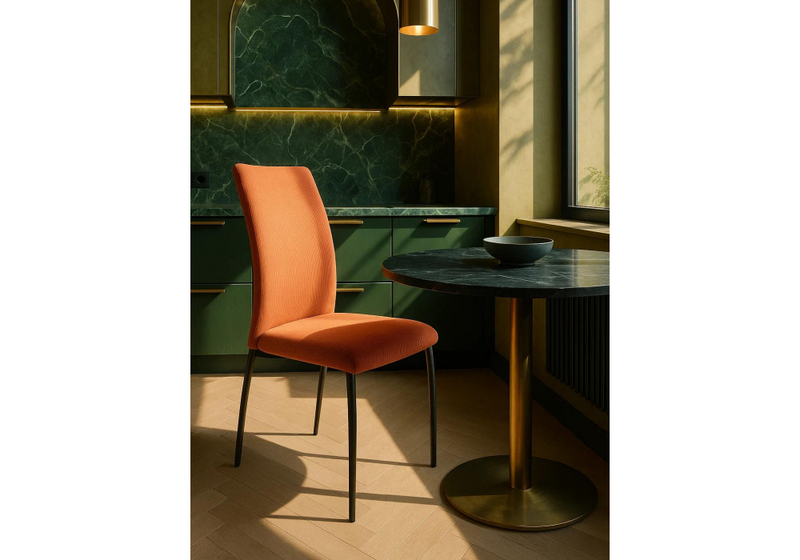 Стул на металлокаркасе, Tod red / black