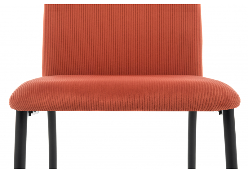 Стул на металлокаркасе, Tod red / black