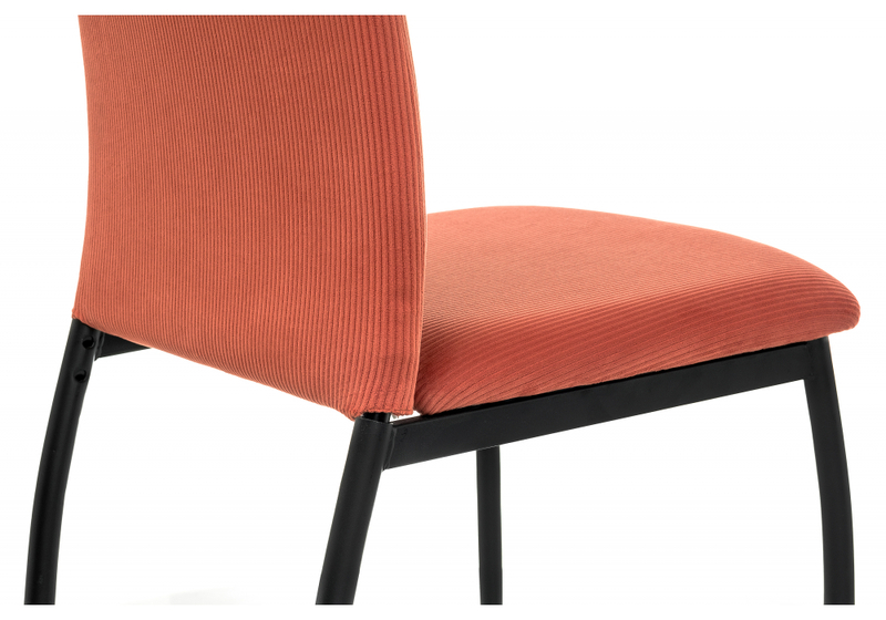 Стул на металлокаркасе, Tod red / black