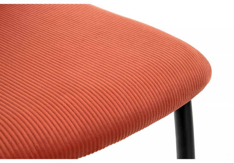 Стул на металлокаркасе, Tod red / black