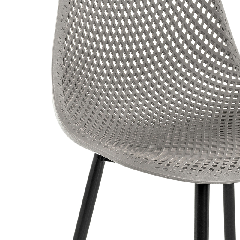 Стул на металлокаркасе, Vero серый