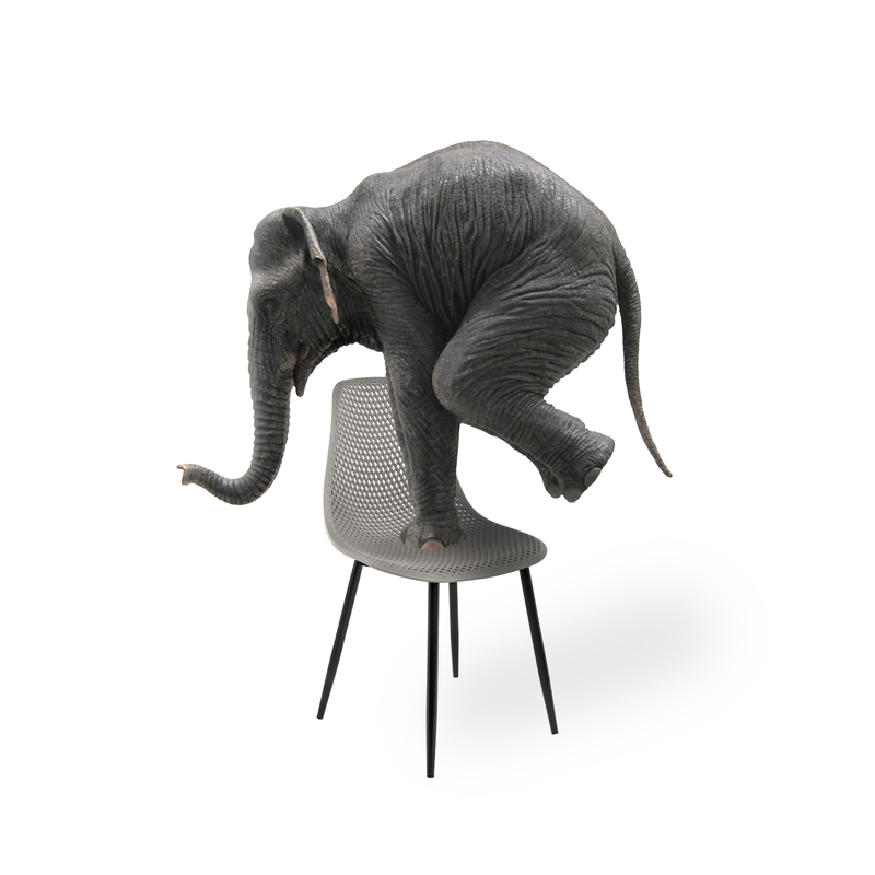 Стул на металлокаркасе, Vero серый