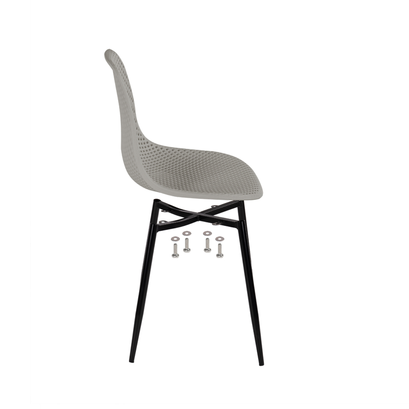 Стул на металлокаркасе, Vero серый