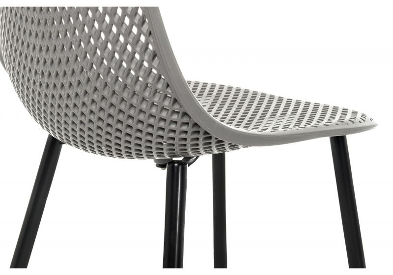 Стул на металлокаркасе, Vero серый