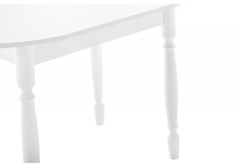 Стол деревянный, Леттере белый