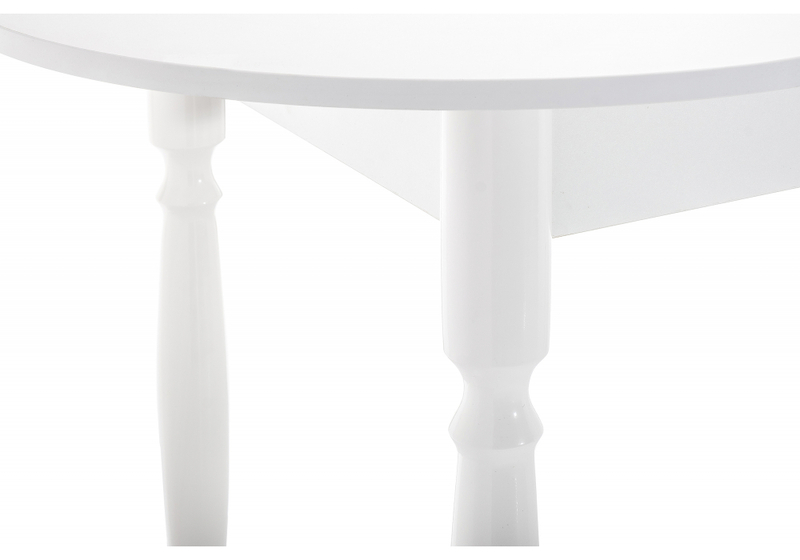 Стол деревянный, Леттере белый