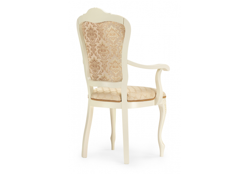 Стул деревянный, Руджеро патина золото / бежевый