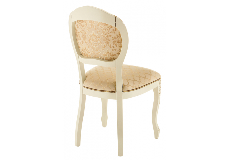 Стул деревянный, Лауро патина золото / бежевый