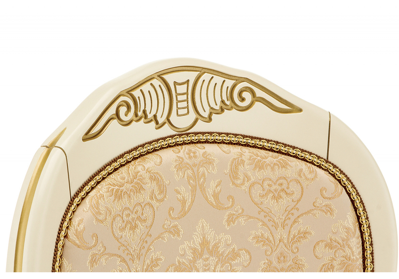 Стул деревянный, Лауро патина золото / бежевый