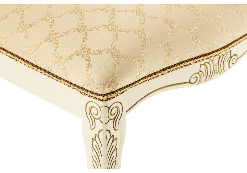 Стул деревянный, Лауро патина золото / бежевый