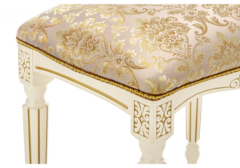 Банкетка, Беттино патина золото / бежевый