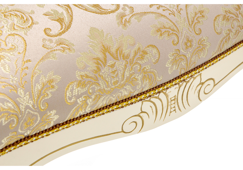 Банкетка, Беттино патина золото / бежевый