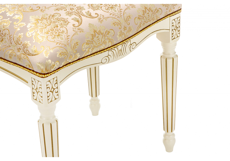 Банкетка, Беттино патина золото / бежевый