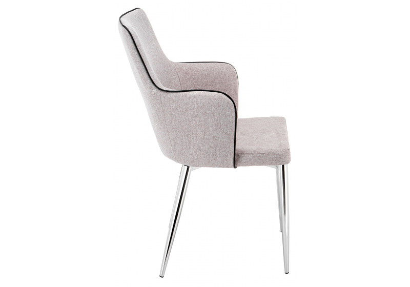 Стул на металлокаркасе, Benza beige fabric