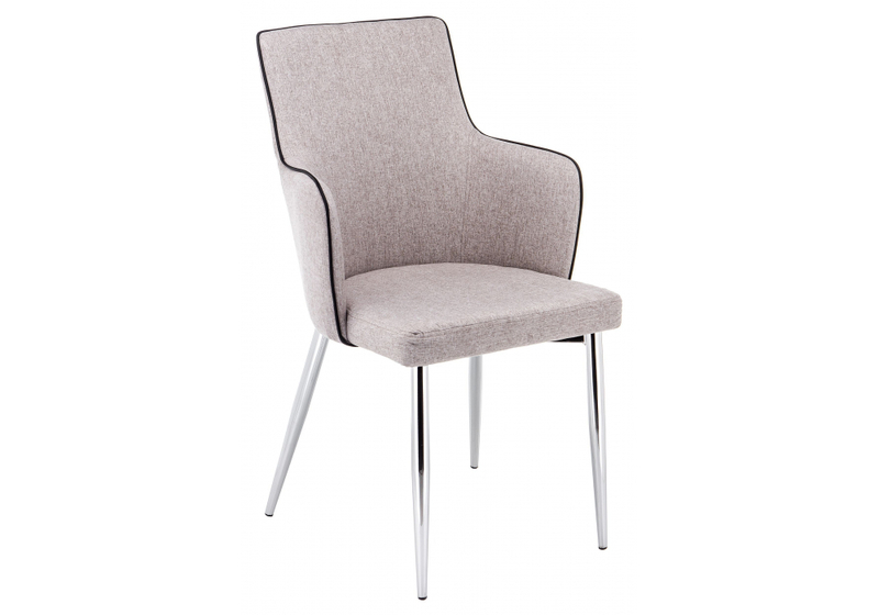 Стул на металлокаркасе, Benza beige fabric