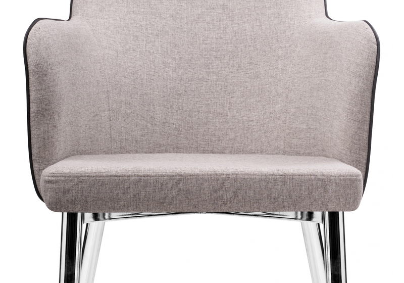 Стул на металлокаркасе, Benza beige fabric