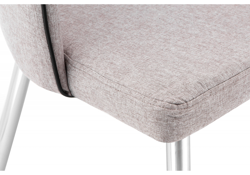 Стул на металлокаркасе, Benza beige fabric