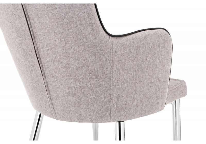 Стул на металлокаркасе, Benza beige fabric