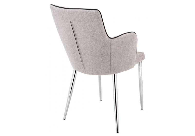 Стул на металлокаркасе, Benza beige fabric