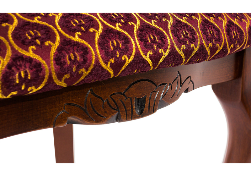 Стул деревянный, Adriano 2 вишня с патиной