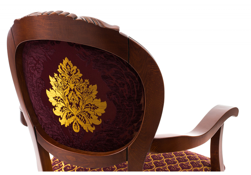 Стул деревянный, Adriano 2 вишня с патиной