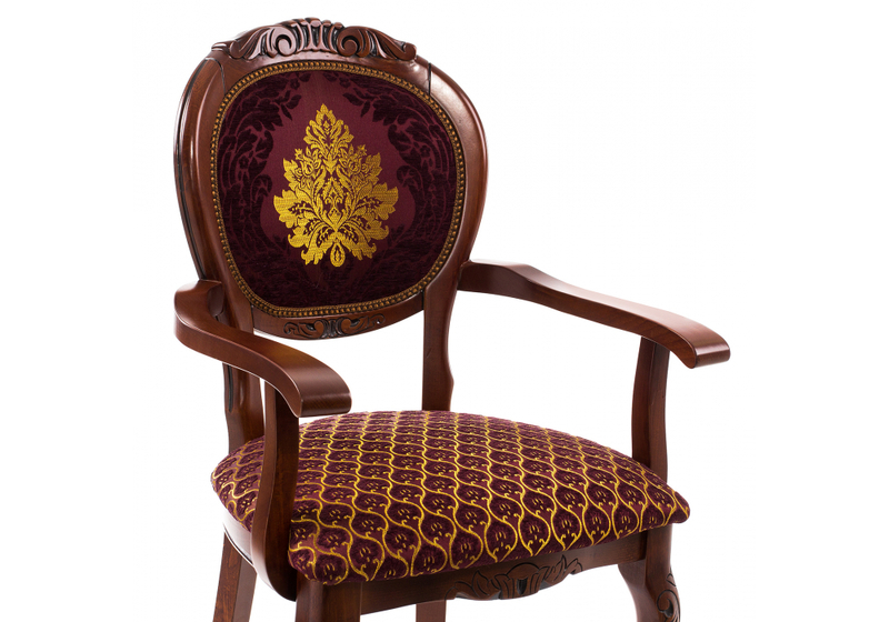 Стул деревянный, Adriano 2 вишня с патиной