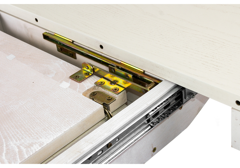 Стол деревянный, Arno молочный с золотой патиной