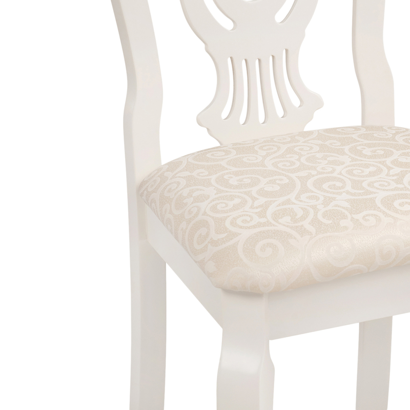 Стул деревянный, Lomar butter white