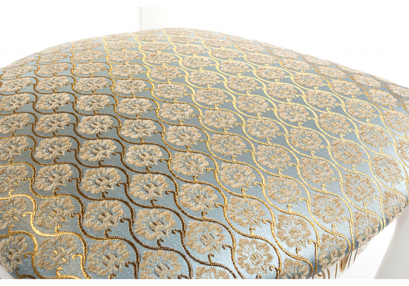 Стул деревянный, Adriano 2 молочный с патиной