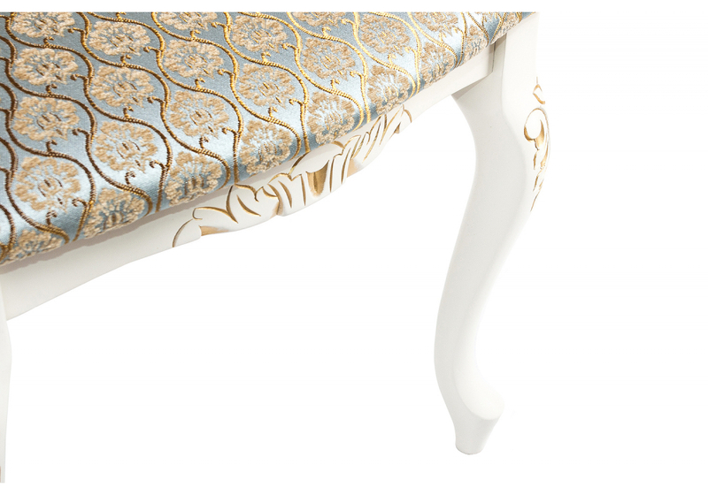 Стул деревянный, Adriano 2 молочный с патиной