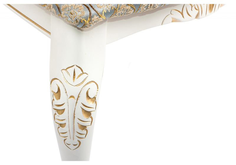 Стул деревянный, Adriano 2 молочный с патиной