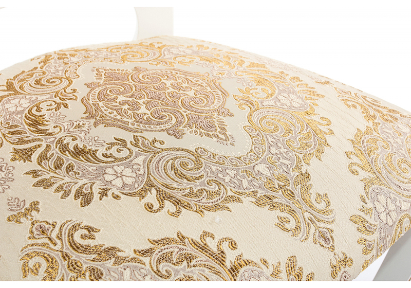 Стул деревянный, Bronte слоновая кость с патиной