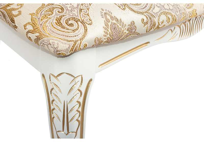 Стул деревянный, Bronte слоновая кость с патиной