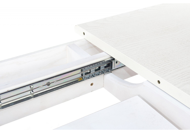 Стол деревянный, Romeo молочный с золотой патиной